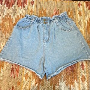 Princess Polly high waist paper bag short